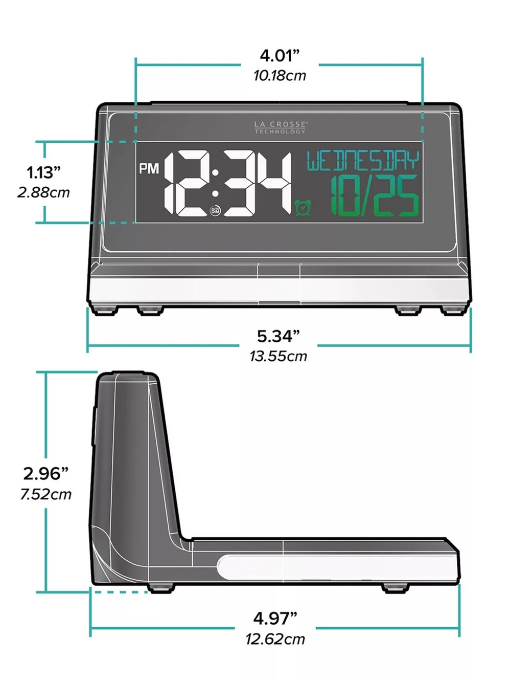 Wireless Charging Alarm Clock - Picture 4 of 9